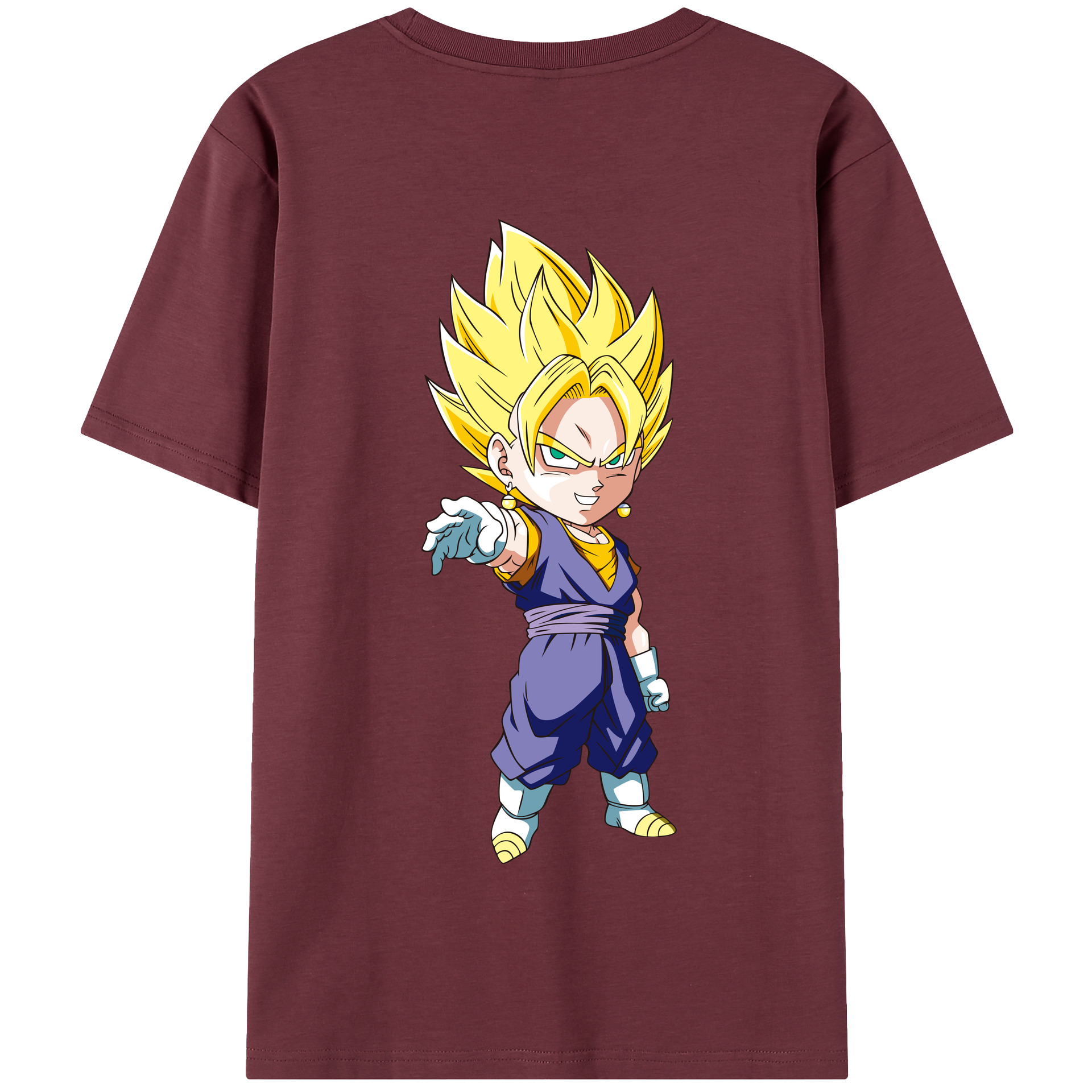 （画像用） ドラゴンボール ベジット DRAGON BALL Vegetto 綿100％半袖Tシャツ（背面プリント）